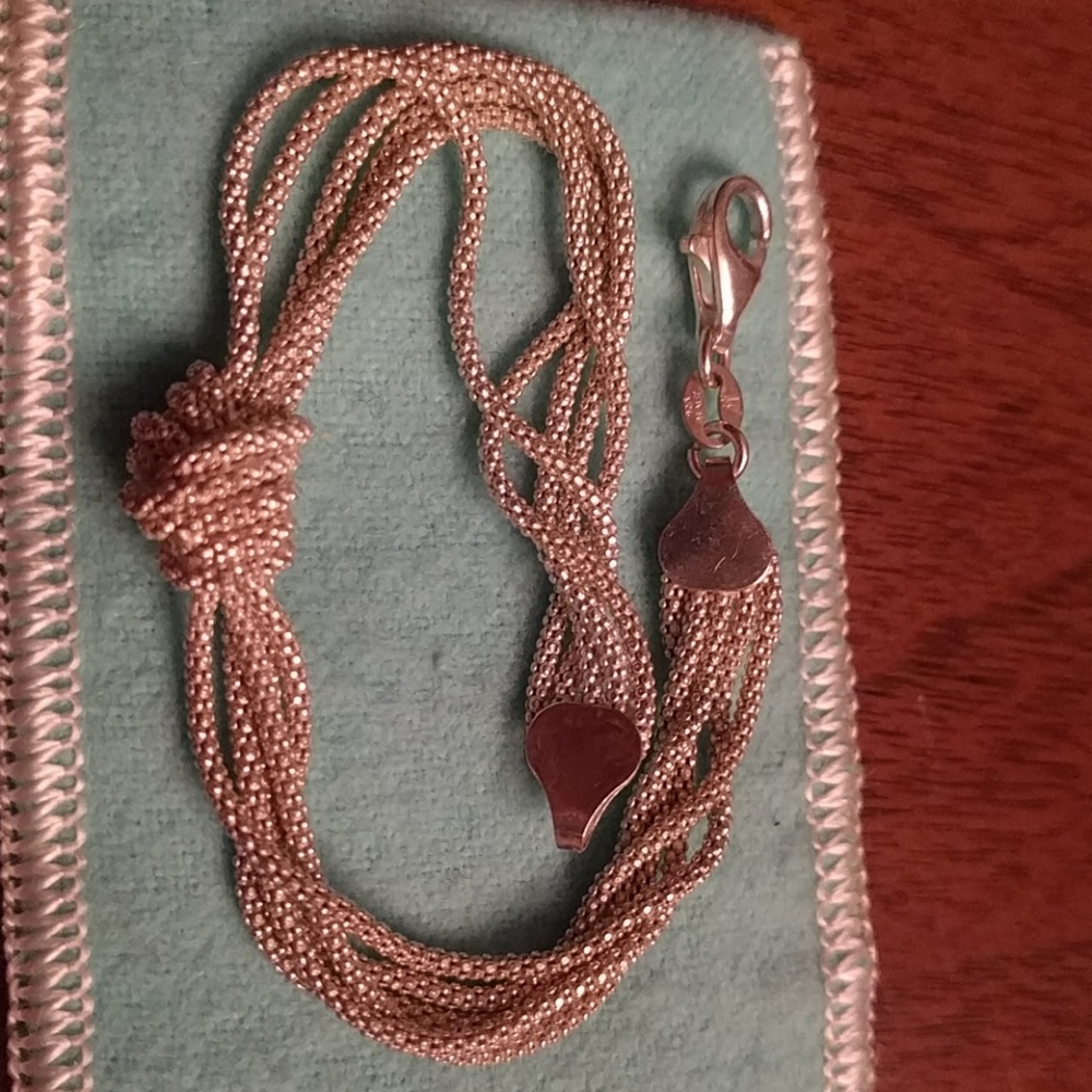 Italian Sterling silver somerset knot bracelet